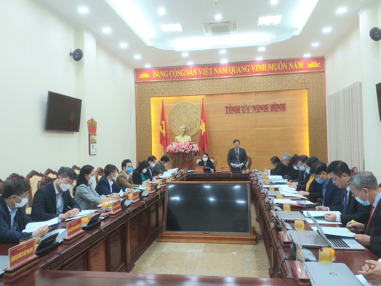 Đoàn công tác Đảng đoàn Liên hiệp các Hội Khoa học và Kỹ thuật Việt Nam làm việc tại Ninh Bình